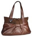 Кожаная сумка Eleganzza, цвет: коричневый 00111315 2009 г инфо 12172v.