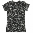 Футболка женская Circa Skull Sketch Black 2009 г инфо 12854v.